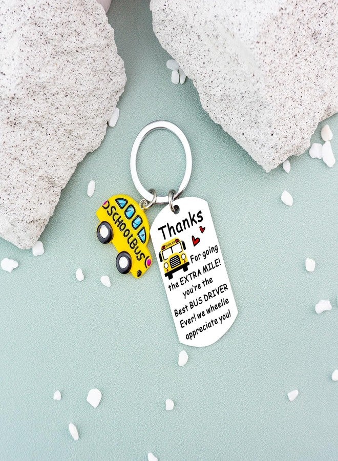 AOBIURV Bus Driver Appreciation Gifts Best Bus Driver Birthday Gifts School Buses Keychain Christmas Gift For Retired Mothers Day Keyring Necklace Buses Drivers Christmas Gift - Image 2